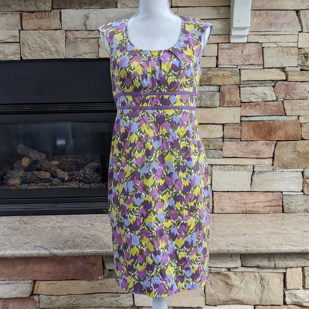 Boden Petite Floral Cotton Easter Dress SZ 8P